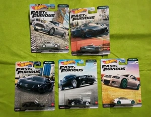 Hot Wheels Premium Fast & Furious Euro Fast Set Of 5 - Picture 1 of 6