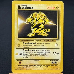 Electabuzz - 20/102 - Base Set - Unlimited - Rare - Pokemon - WOTC - Played - Picture 1 of 3