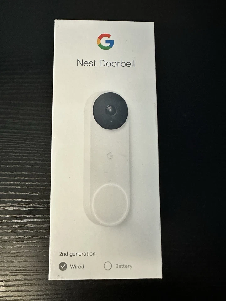 Google Nest Doorbell 2nd Generation, Wired - Snow - Image 1 of 1
