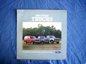 vintage 1984 FORD Tough TRUCKS Preview Brochure Catalog Booklet magazine book - Picture 1 of 1