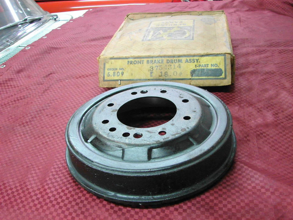 Camión Chevrolet 53-65 1 tonelada serie 30 dd 3e furgoneta nos gm tambor de freno delantero Foto 1 de 1