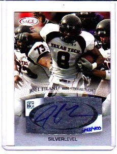 AUTO'D JOEL FILANI 2007 SAGE ASPIRE RC #243/400 SILVER - Image 1 of 1