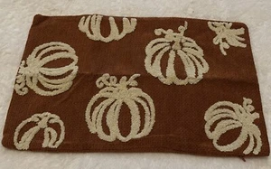 NWT Rust With Cream Pumpkins Pillow Cover 12x20 - Picture 1 of 4