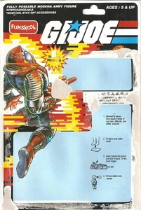 Funskool Russia TARGAT v.1 UNCUT CARD BACK #2 full backer GI Joe Hero Cobra JTC - Picture 1 of 2