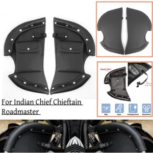 Deflector de viento calentador de piernas negro para Indian Chief Chieftain Roadmaster - Imagen 1 de 14