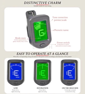 Accessories Guitar Tuner - Eclipse Headstock Tuner - Clip On Tuner for Guitar - Picture 1 of 5