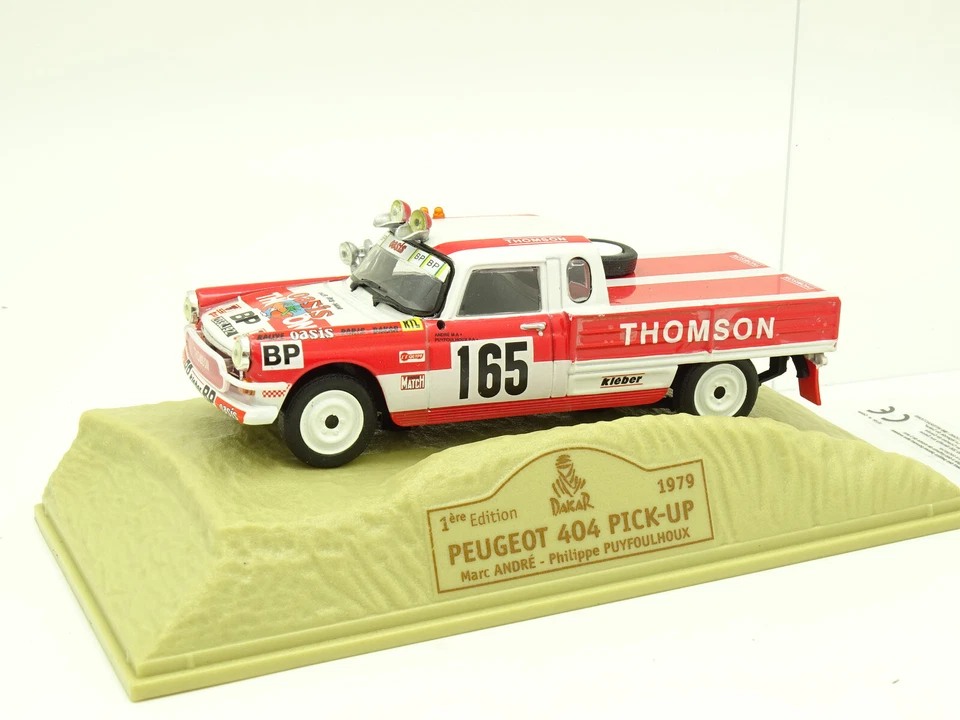 Norev Press Rally Paris Dakar 1/43 - Peugeot 404 Pick Up 1979 - Image 1 of 1