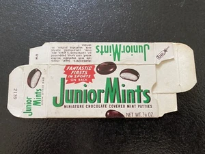 1969 Junior Mints Box Card Fantastic Firsts Sport Candy Cave Explorers In France - Picture 1 of 11