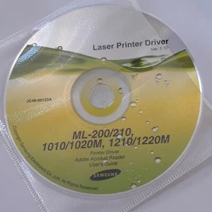 Samsung ML-200/210 1010/1020 Printer CD Software Driver Adobe Reader User Guide - Picture 1 of 3