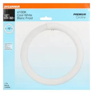 Sylvania 32-Watt 12 in. Circline Tube T9 Fluorescent Light Bulb Cool White - Picture 1 of 3