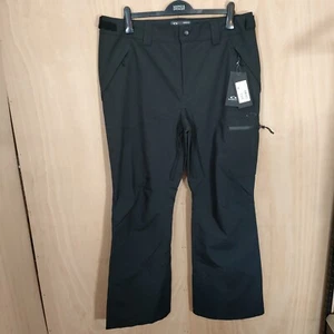 Oakley Juno Shell Pant Blackout Ski Snowboard Trousers Size XL Black Waterproof - Picture 1 of 17