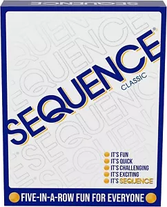 Sequence Game, White, 10.3" x 8.1" x 2.31" | FREE SHIPPING NEW - Picture 1 of 6