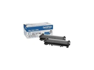BROTHER INTERNATIONAL TN-760-2PK HighYield BlkToner Crtrdg 2 PK - Bild 1 von 1