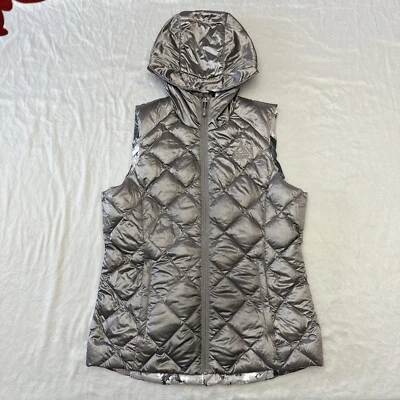 Goosedown Packable Reversible Vest Women Med Zink/Moondust Gerry - Image 1 of 4
