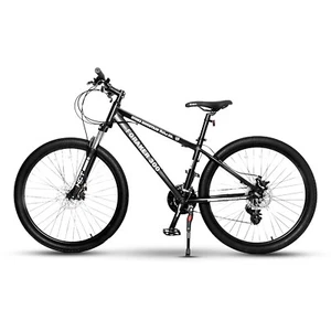 FORAKER 300 Mountain Bike Bicycle, Aluminum Frame 21-Speed Disc Brakes Black   - Picture 1 of 6