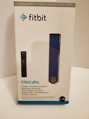 Nuevo Fitbit Alta Accesorio Clásico Banda Azul Talla Grande NUEVO Foto 1 de 3
