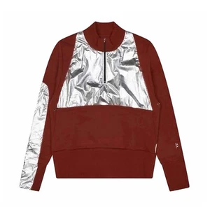 OAKLEY BY SAMUEL ROSS Metallic Panel Half-Zip Sweatshirt Retail: $245 (NWT) - Picture 1 of 4