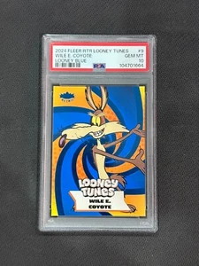2024 Upper Deck Fleer Retro Wile Coyote #9, Blue Foil SP, PSA 10! POP 1! - Picture 1 of 2