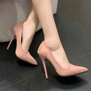 Super Sexy Woman High Heels Pumps Pointed Toe Big Size Ladies Wedding Shoes - Picture 1 of 27
