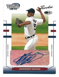 Roberto Novoa 2004 Donruss World Series Rookie Autograph #183 /568  Auto RC - Picture 1 of 2