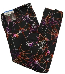  No Boundaries Spiderweb Ankle-Length Halloween Leggings XXXL(21) Juniors NOBO - Picture 1 of 3
