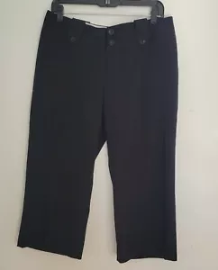 Mossimo Dress Pants Modern Fit Crop Wide Leg Dress Pants Trousers Women's Sz 10 - Picture 1 of 11