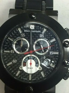 STEINHAUSEN MEN'S WATCH MONTECARLO SWISS CHRONOGRAPH - Picture 1 of 11