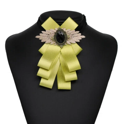 Ladies Girl Bowknot Bow Tie Suit Shirt Necktie Pin Brooch Pre-tied for Christmas Foto 1 de 4