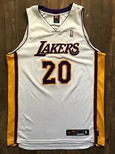 Gary Payton Los Angeles Lakers Authentic Reebok Size 48 NBA Jersey Men's White