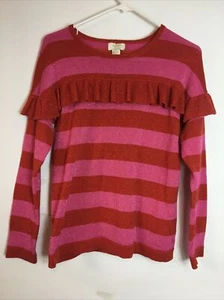 Kate Spade Girl’s metallic knit sweater size 12 - Picture 1 of 6