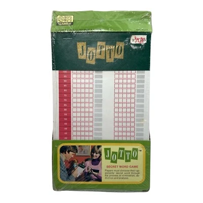 Vtg 1973 Jotto Secret Word Game Score Pads Refill Sealed Package Selchow Righter - Image 1 of 4