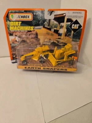 Matchbox Dirt Machines Cat. Niveladora de carretera y excavadora en caja original Foto 1 de 4