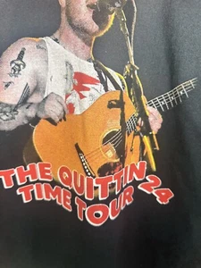 Zach Bryan The Quittin Time Tour 2024 Black Unisex Large T-Shirt - Picture 1 of 8