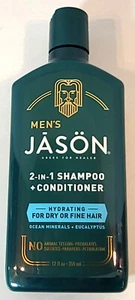 Jason Men's Hydrating 2-in-1 Shampoo + Conditioner, 12 oz, Ocean Min./Eucalyptus - Picture 1 of 2