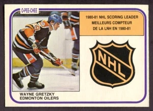 Wayne Gretzky 1981-82 OPC # 384 líder anotador - Imagen 1 de 2