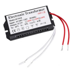 160W Electronic Transformer AC 110V to 12V for Halogen Lamp Power Supply Module - Picture 1 of 5