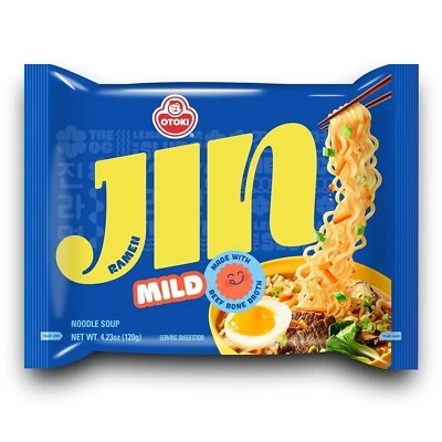 26 Pack - OTTOGI Jin Ramen Mild Flavor, 4.23 oz
