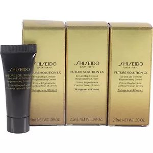 3pc Shiseido Future Solution LX Eye Lip Contour Regenerating Cream 2.5ml Samples - Picture 1 of 6