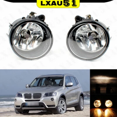 Par de faros antiniebla delanteros con bombillas halógenas izquierda y derecha para BMW X3 F25 2011-2014 Foto 1 de 4