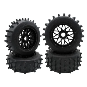 Nylon 185mm Big Spiked Studded Sand Snow Wheel Tires Fits 1/5 HPI Rovan Baja 5B - Picture 1 of 21