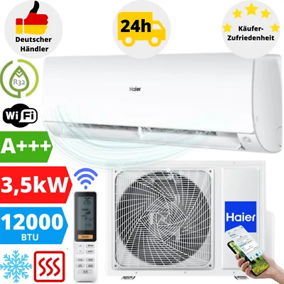 Haier Nordic Flexis Plus Klimaanlage 12000BTU Klimagerät Klima WLAN 3,5kW Weiß - Bild 1 von 4