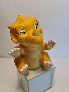 The Land Before Time Pizza Hut juguete marioneta de mano de goma dinosaurio Cera 1988 - Imagen 1 de 7