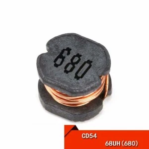 20PCS CD54 68uH(680) Wire-wound SMD Power Inductor/Inductance ±20% - Picture 1 of 5