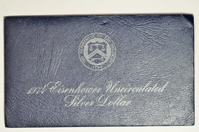 1974 S Eisenhower BU Blue Pack US envelope - No Coin - Image 1 of 3