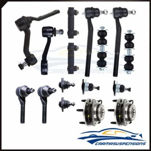 16PC Front Wheel Hub Suspension Parts Fits Chevy Blazer S10 GMC Jimmy Sonoma 4WD - Foto 1 di 10