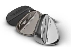 Titleist Golf SM9 Vokey Tour chrome/Black/Brushed Steel Wedge Grade D RH player - Picture 1 of 4