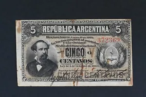 Argentinien 1884 5 GINGO PICK #1 RN0066 kombinierter Versand - Bild 1 von 2