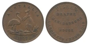 Fisher Mrs Halfpenny token made by Heaton & Sons R132 Rare - Picture 1 of 1