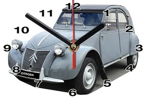 WALL CLOCK, CITROEN 2CV-02 M, 11,8x 7,8 inches - Picture 1 of 1