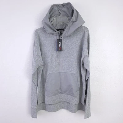 NUEVO CON ETIQUETAS RLX Ralph Lauren Mujer Grande Gris Rendimiento Nube Polar Golf Sudadera con Capucha  Foto 1 de 4